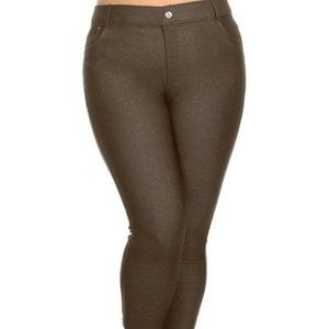 Women's 5-Pocket Skinny Capri Jegging Plus Size 2x